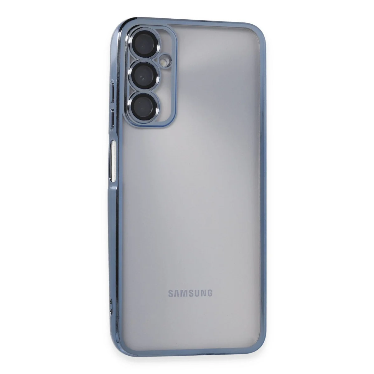 Samsung Galaxy A05s Kılıf Razer Lensli Silikon - Açık Mavi