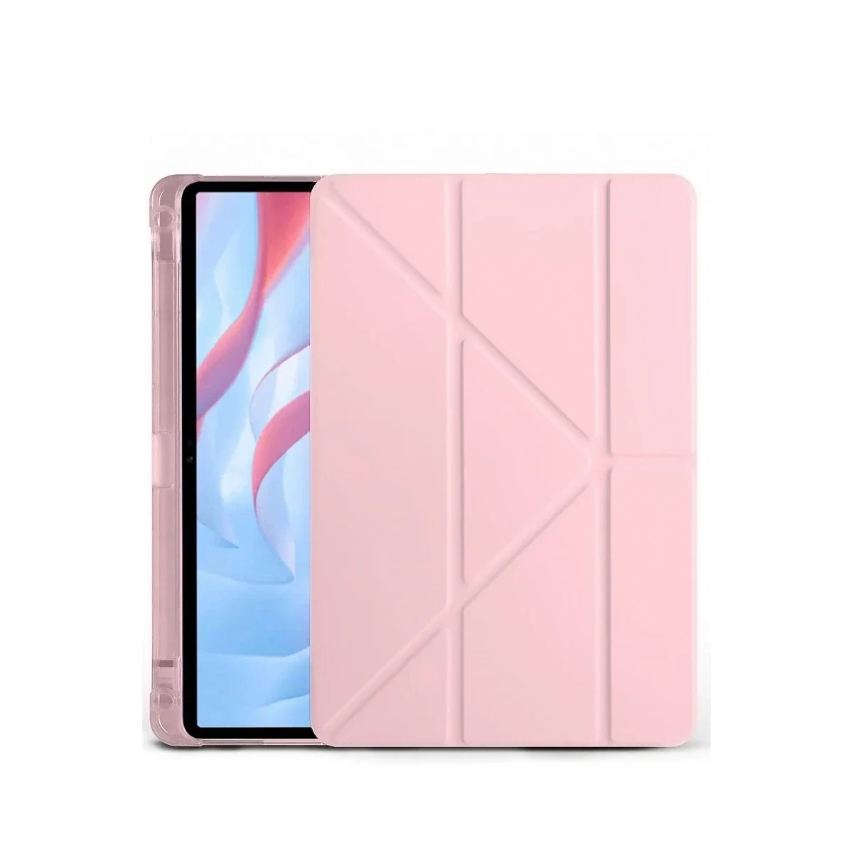 Huawei Honor Pad X9A Kalemlikli Mars Tablet Kılıfı - Rose Gold