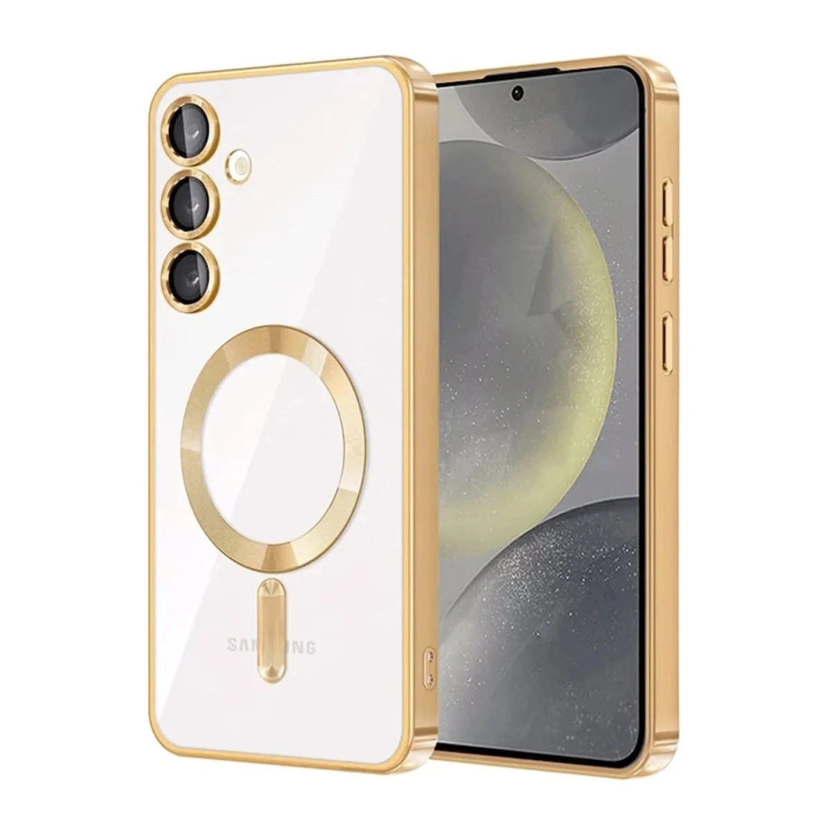 Samsung Galaxy A56 Kross Magneticsafe Kapak - Gold