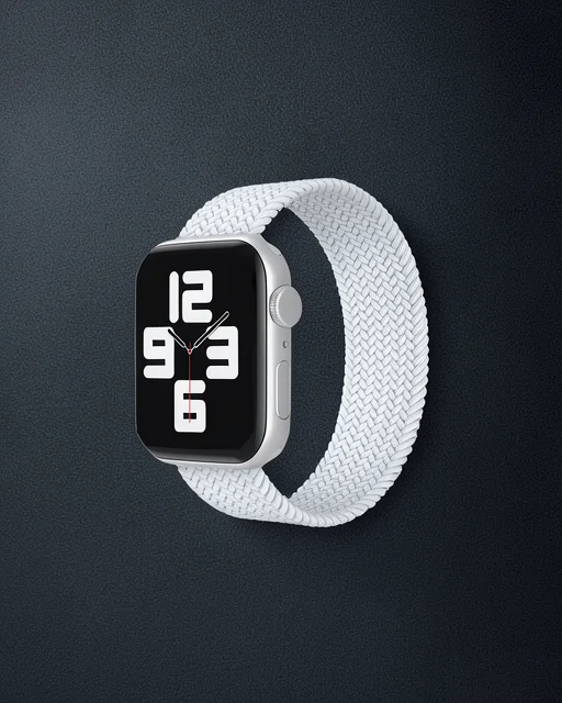 Apple Watch 38mm Ayarlı Solo Silikon Kordon - Beyaz