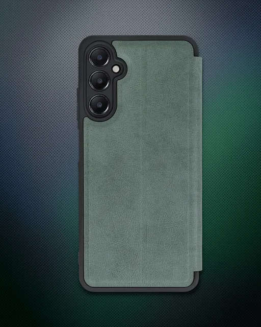 Samsung Galaxy A26 Kılıf Flip Cover - Koyu Yeşil