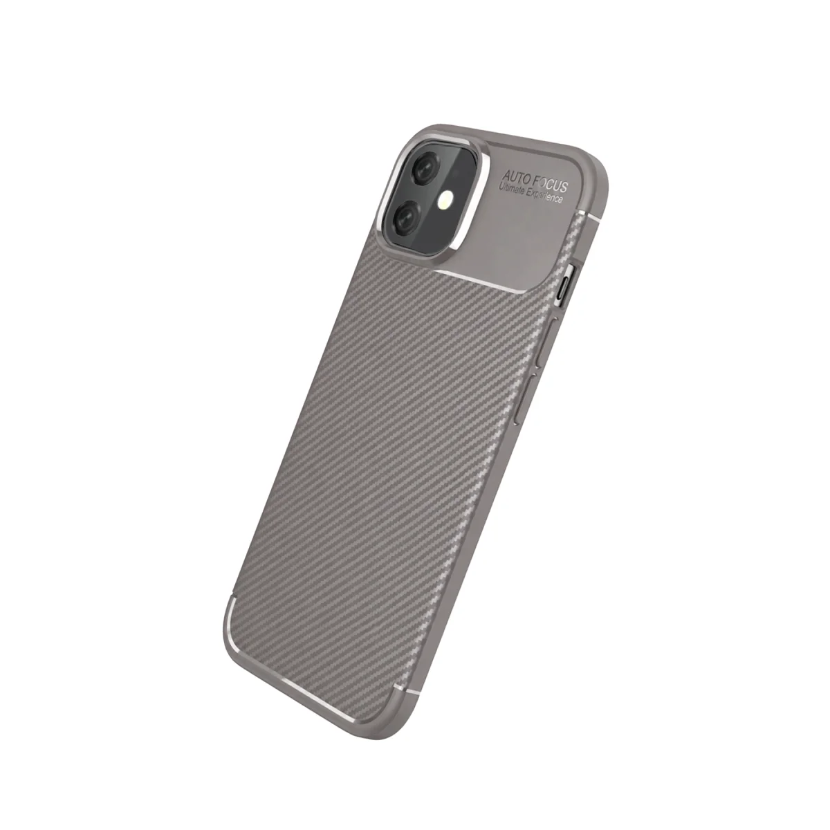 Apple iPhone 11 Kılıf Auto Focus Karbon Kapak - Gri görsel 3