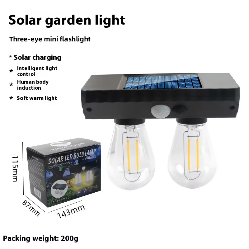 YT-819 2 Watt Suya Dayanıklı Hareket Sensörlü Solar LED Lamba görsel 2