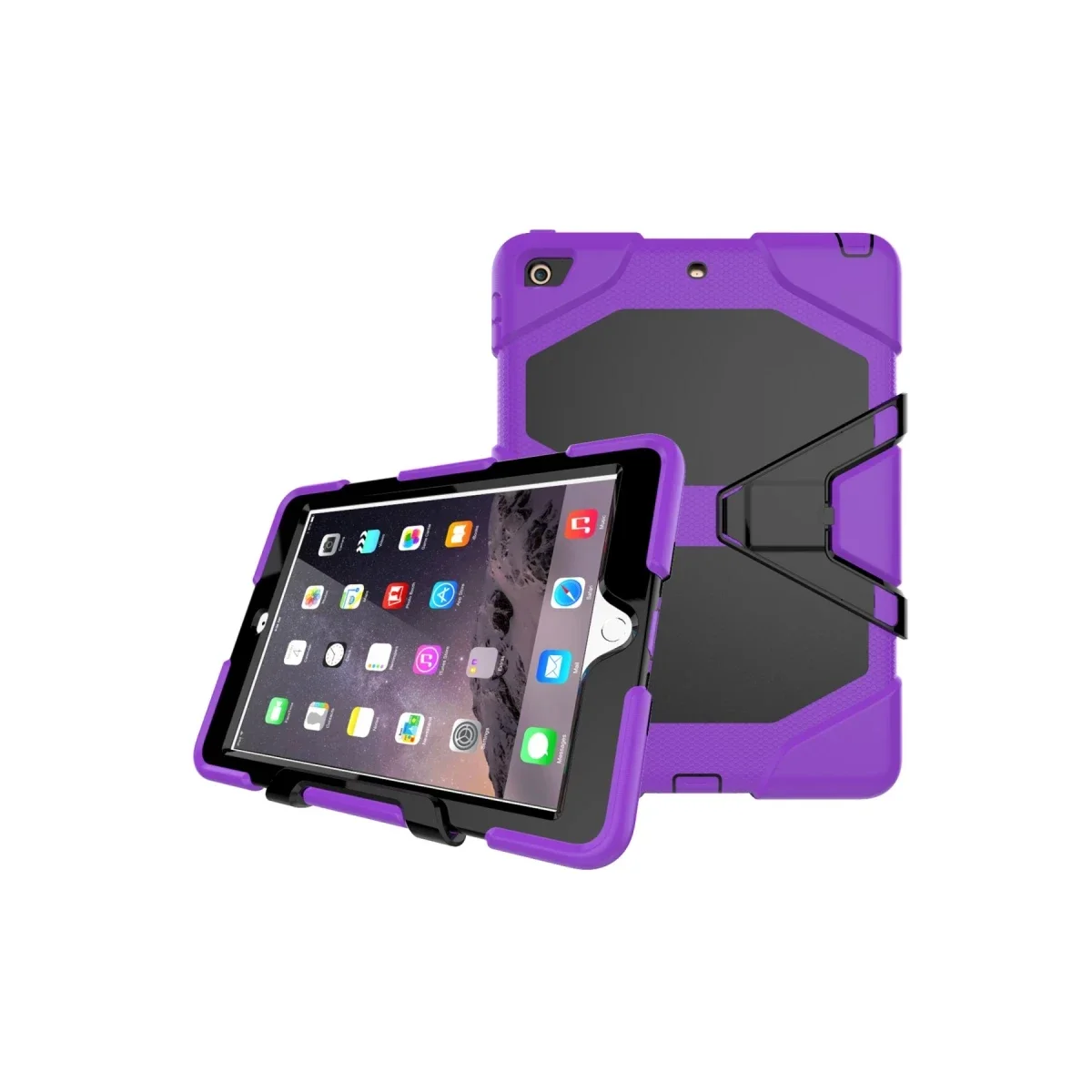 Apple iPad 5 Air 9.7 Kılıf Griffin Tablet Kapak - Mor görsel 2