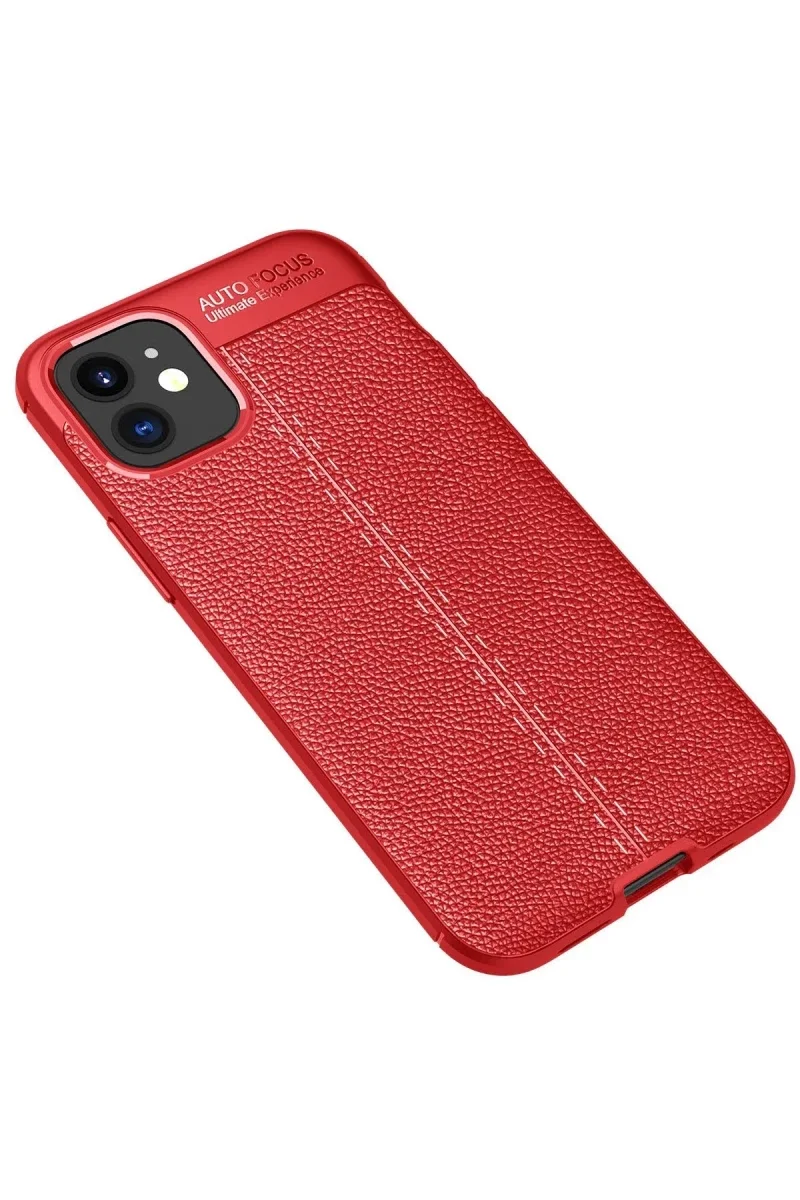 Apple iPhone 12 Mini Kılıf Auto Focus Kapak - Kırmızı görsel 2