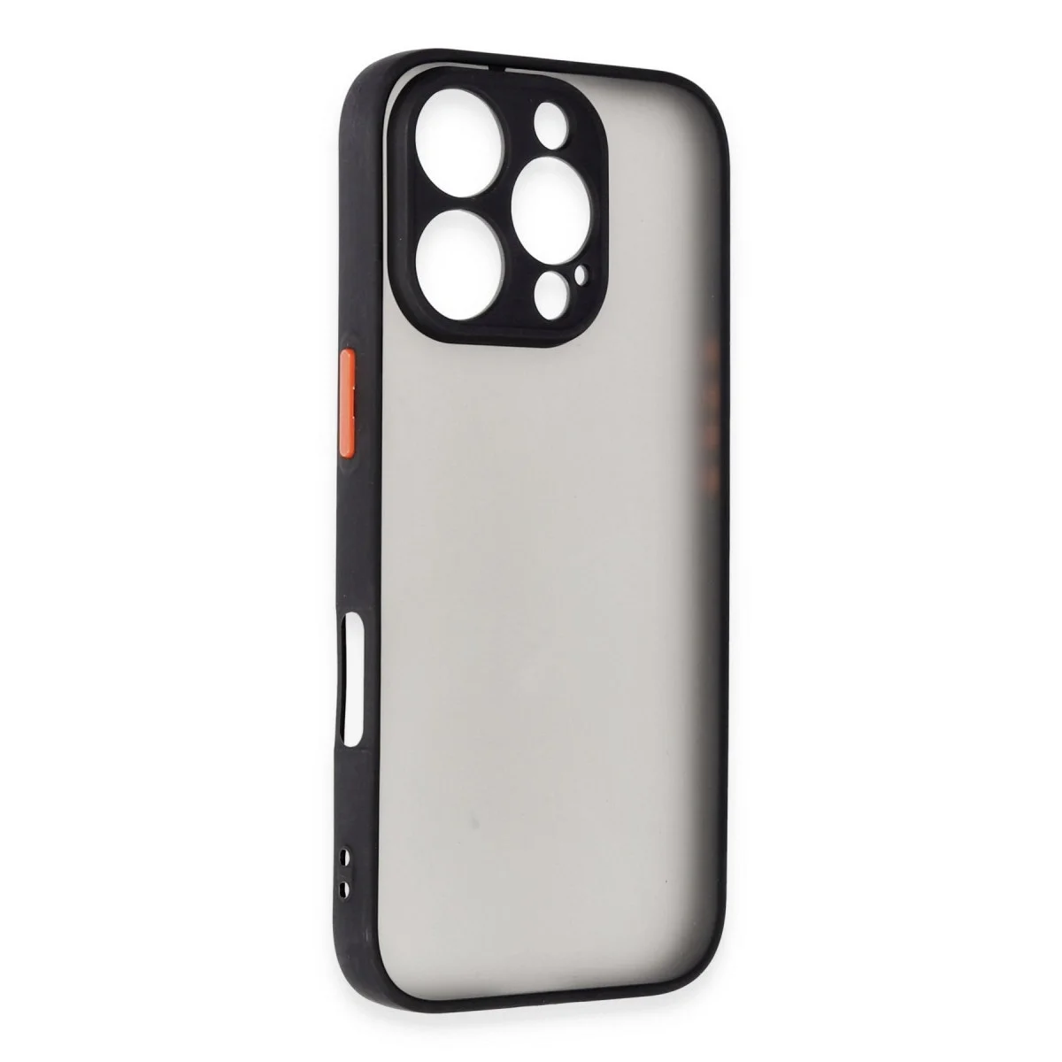 Apple İphone 16 Pro Kılıf Montreal Silikon Kapak - Siyah görsel 2
