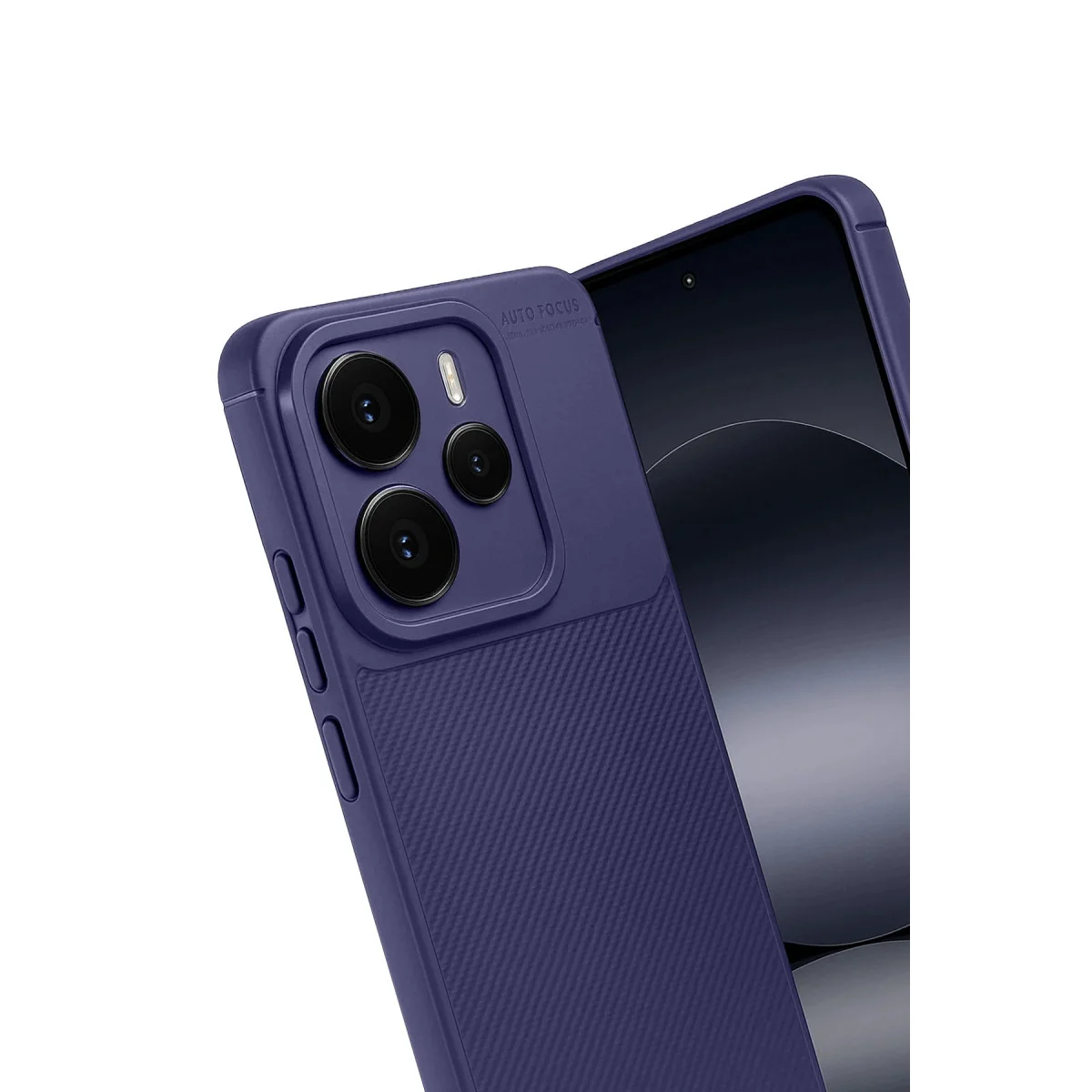 Xiao Note 14 5g Auto Focus Karbon Kapak - Lacivert görsel 2