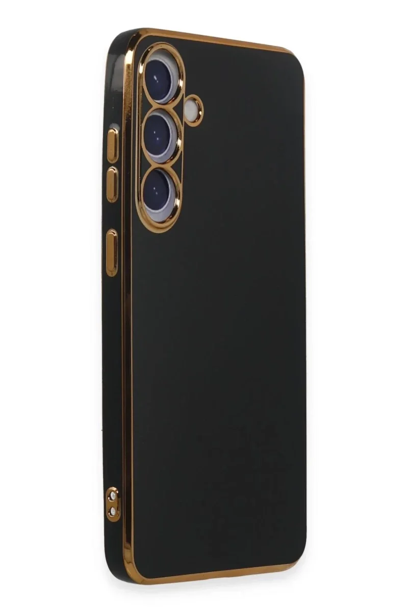 Samsung Galaxy S24 Kılıf Volet Silikon - Siyah görsel 2