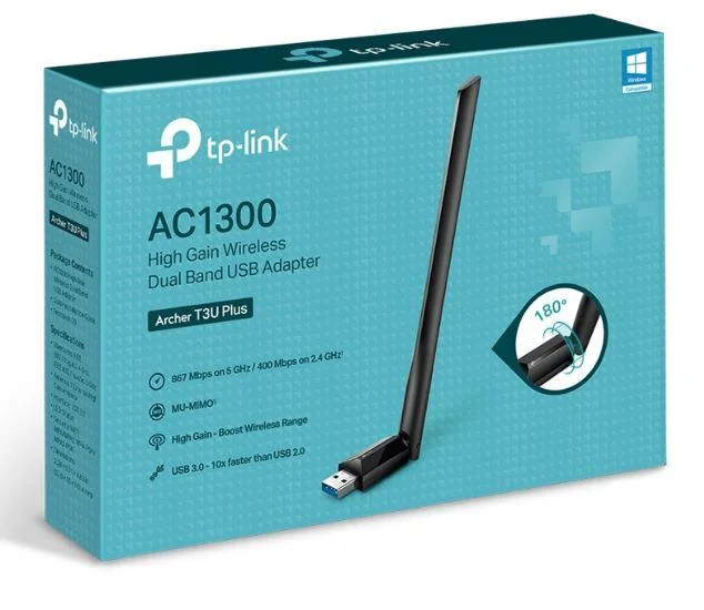 Archer T3U Plus 1300MBPS Kablosuz Dual Band Usb Adaptor
