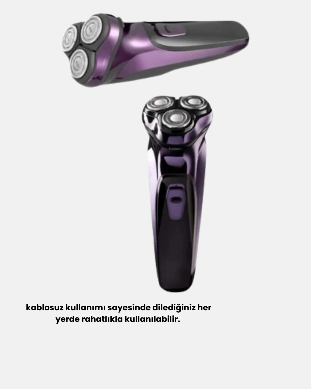 Kompakt Şarjlı Saç Sakal Tıraş Makinesi Kuru Kullanım Özellikli görsel 3