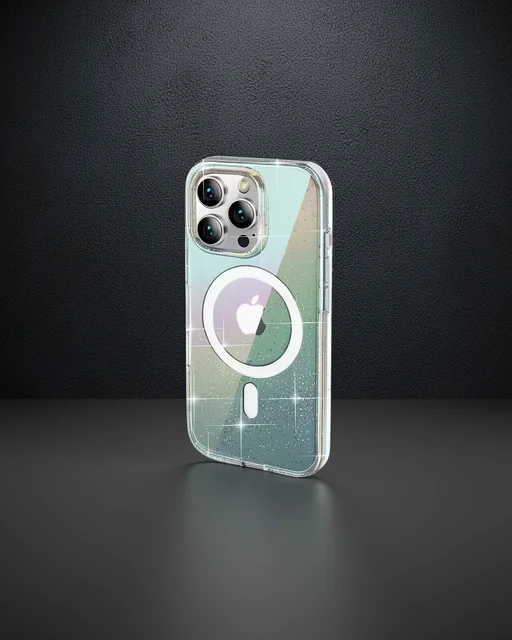 Joko Apple İphone 14 Pro Max Rasasi Simli Magsafe Kapak - Şeffaf