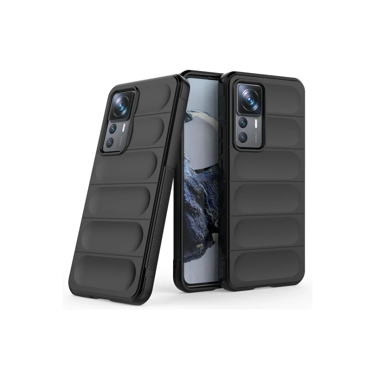 Xiaomi Mi 12T Pro Kılıf Optimum Silikon - Siyah görsel 2
