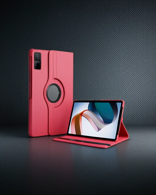 Xiaomi Redmi Pad Se 4g Kılıf 360 Tablet Deri Kılıf - Pembe