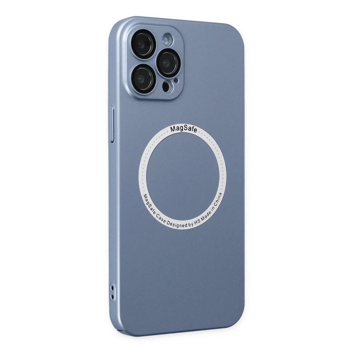 Apple İphone 12 Pro Kılıf Jack Magneticsafe Lens Silikon - Sierra Blue görsel 2