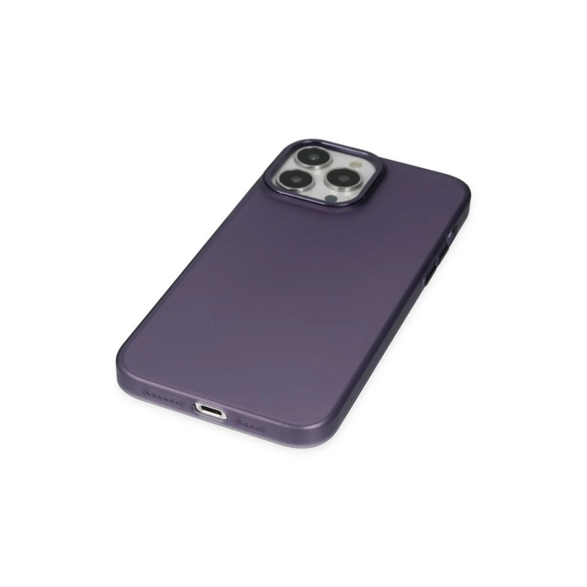Apple İphone 14 Pro Max Kılıf Modos Metal Kapak - Mor görsel 4