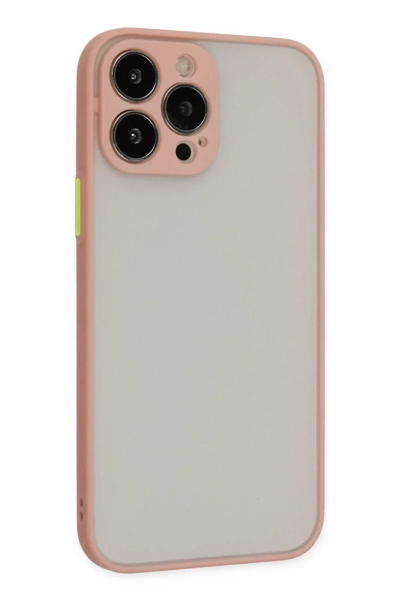 Apple iPhone 15 Pro Max Kılıf Montreal Silikon Kapak - Pembe görsel 2