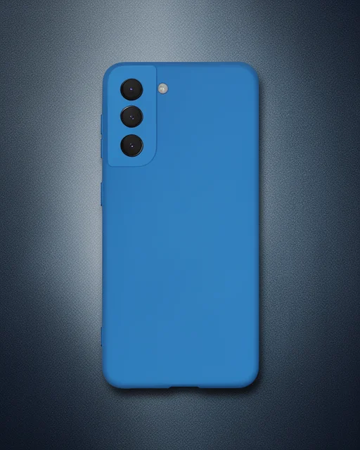 Samsung Galaxy S21 Kılıf Nano İçi Kadife Silikon - Mavi