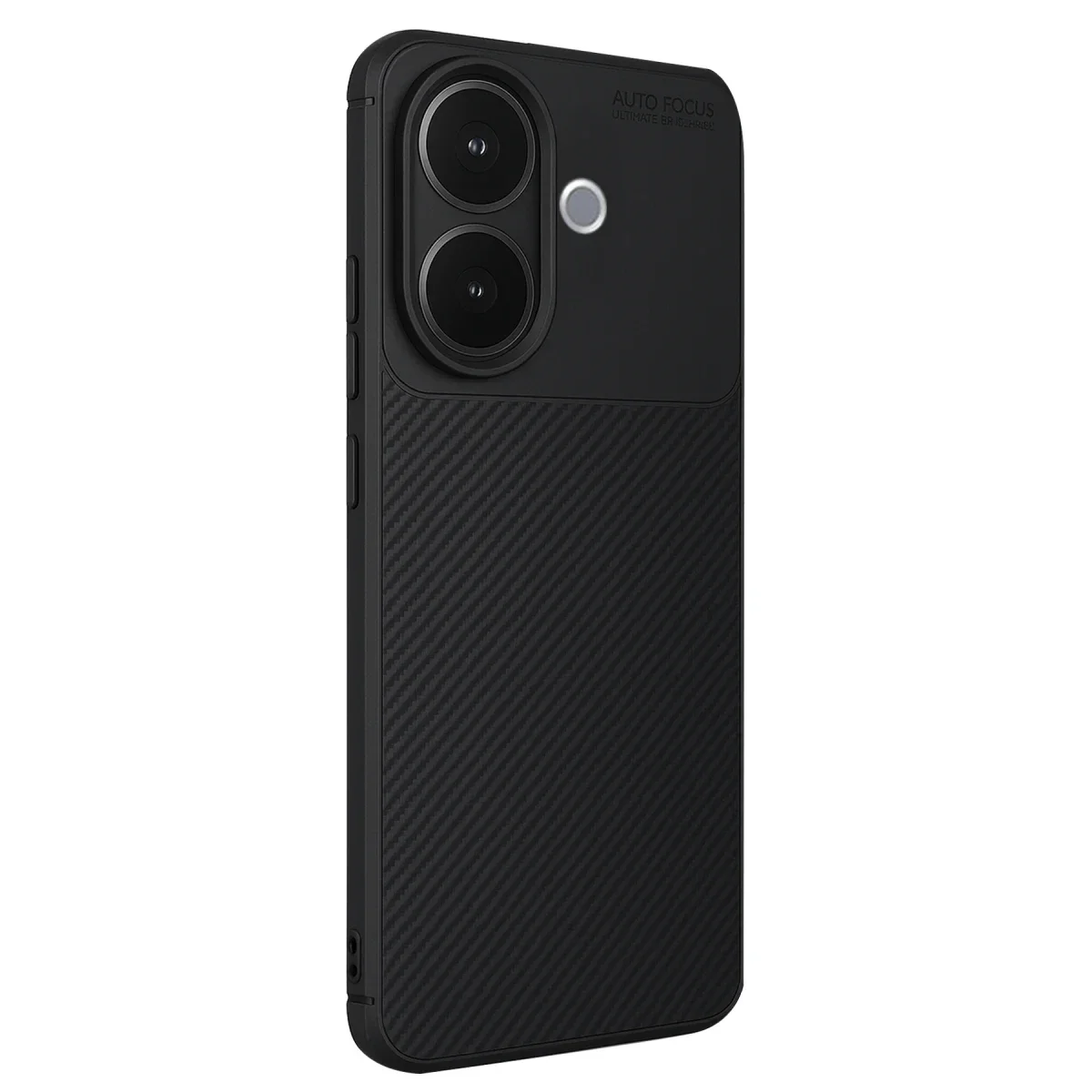 Vivo V60 Lite Auto Focus Karbon Kapak - Siyah görsel 3