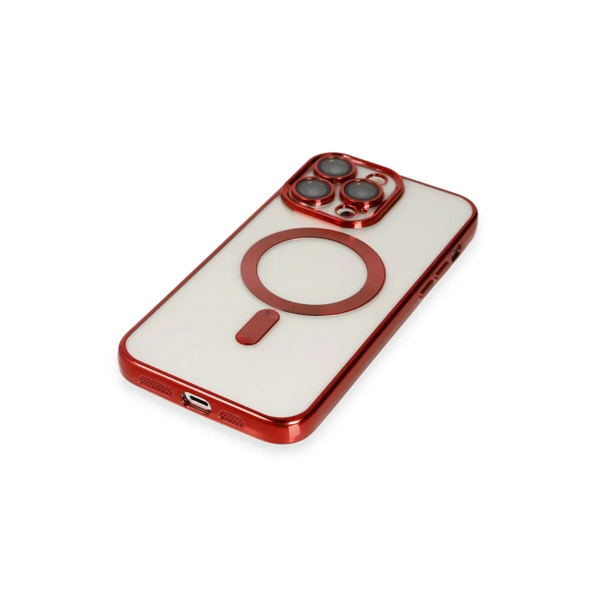 Apple iPhone 14 Pro Kılıf Kross Magneticsafe Kapak - Kırmızı görsel 5