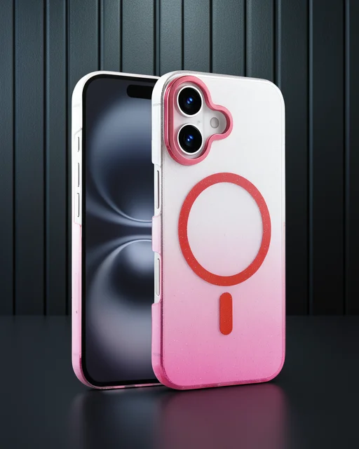 Apple İphone 16 Plus Glossy Magsafe Kapak - Pembe