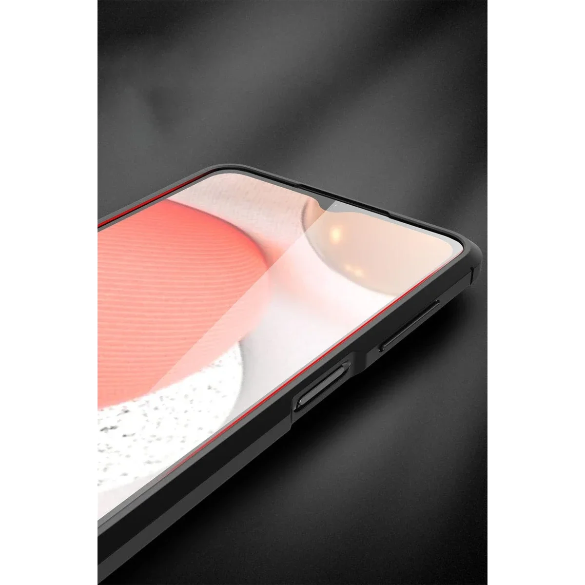 Samsung Galaxy A12 Kılıf Auto Focus Kapak - Kırmızı görsel 5
