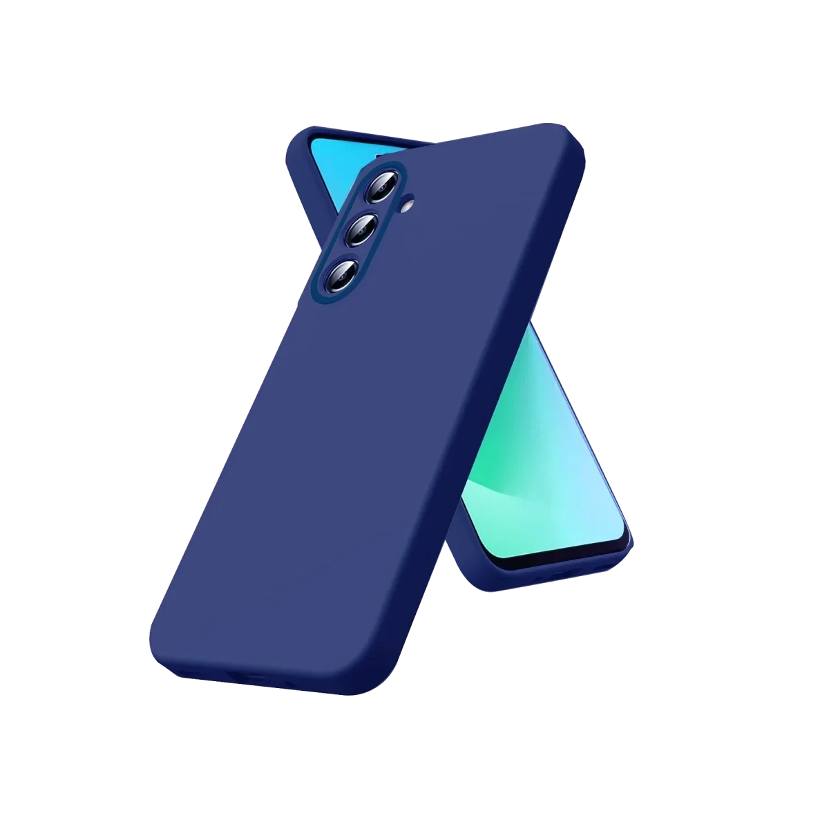 Samsung Galaxy A57 5g Nano İçi Kadife Silikon - Lacivert