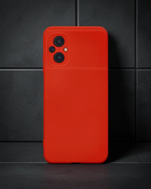 Xiaomi Poco M5 Kılıf Nano İçi Kadife Silikon - Kırmızı