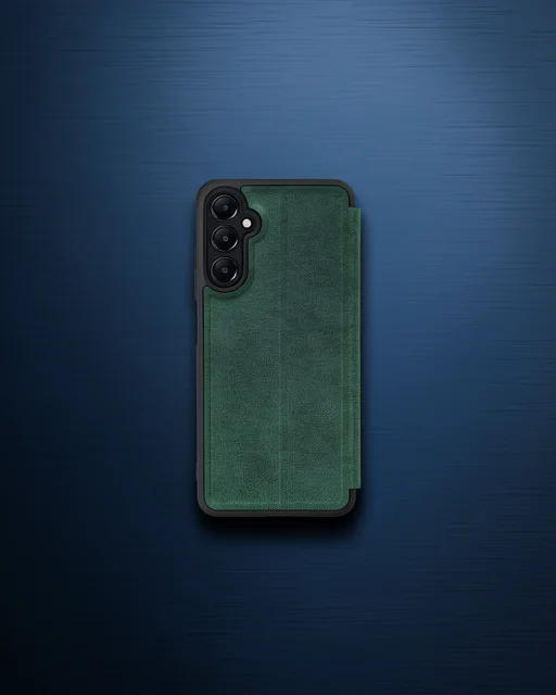 Samsung Galaxy S24 Fe Kılıf Flip Cover - Koyu Yeşil