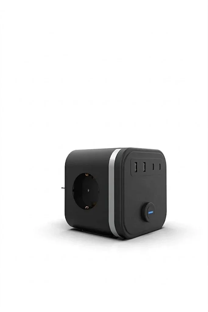 Termal Akım Korumalı Isıya Dayanıklı 3’lü Duvar Tipi Priz 2x Usb 2x Typce 3680 w görsel 4
