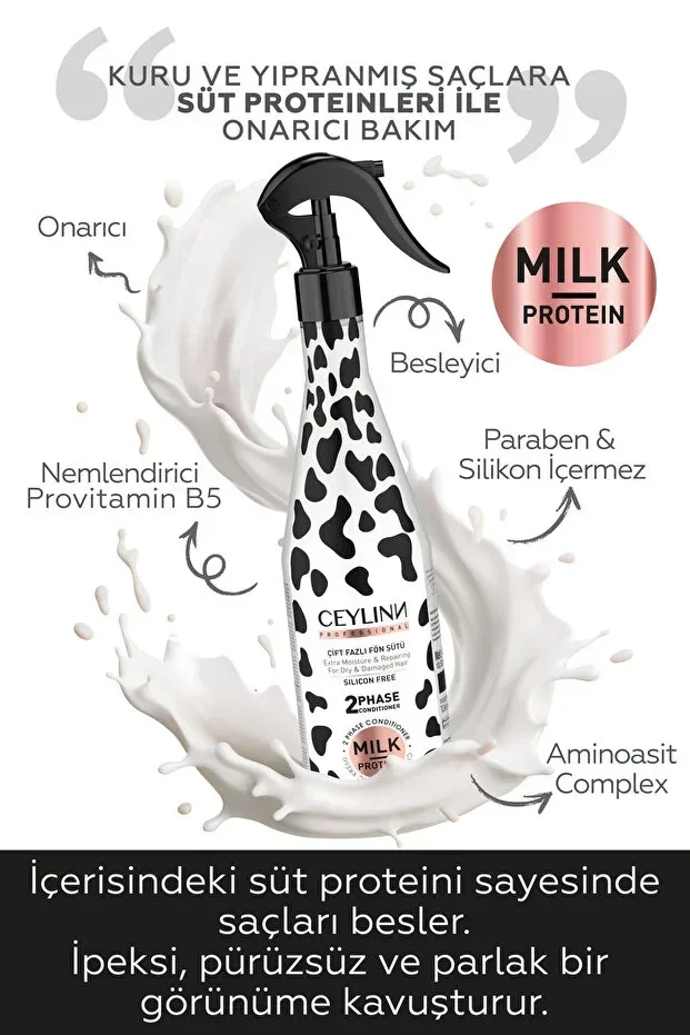 Ceylinn Milk Protein Çift Fazlı Fön Sütü 400 ml görsel 2