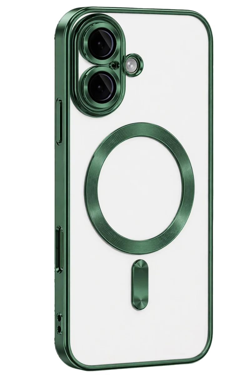 Apple iPhone 16 Kılıf Kross Magneticsafe Kapak - Koyu Yeşil