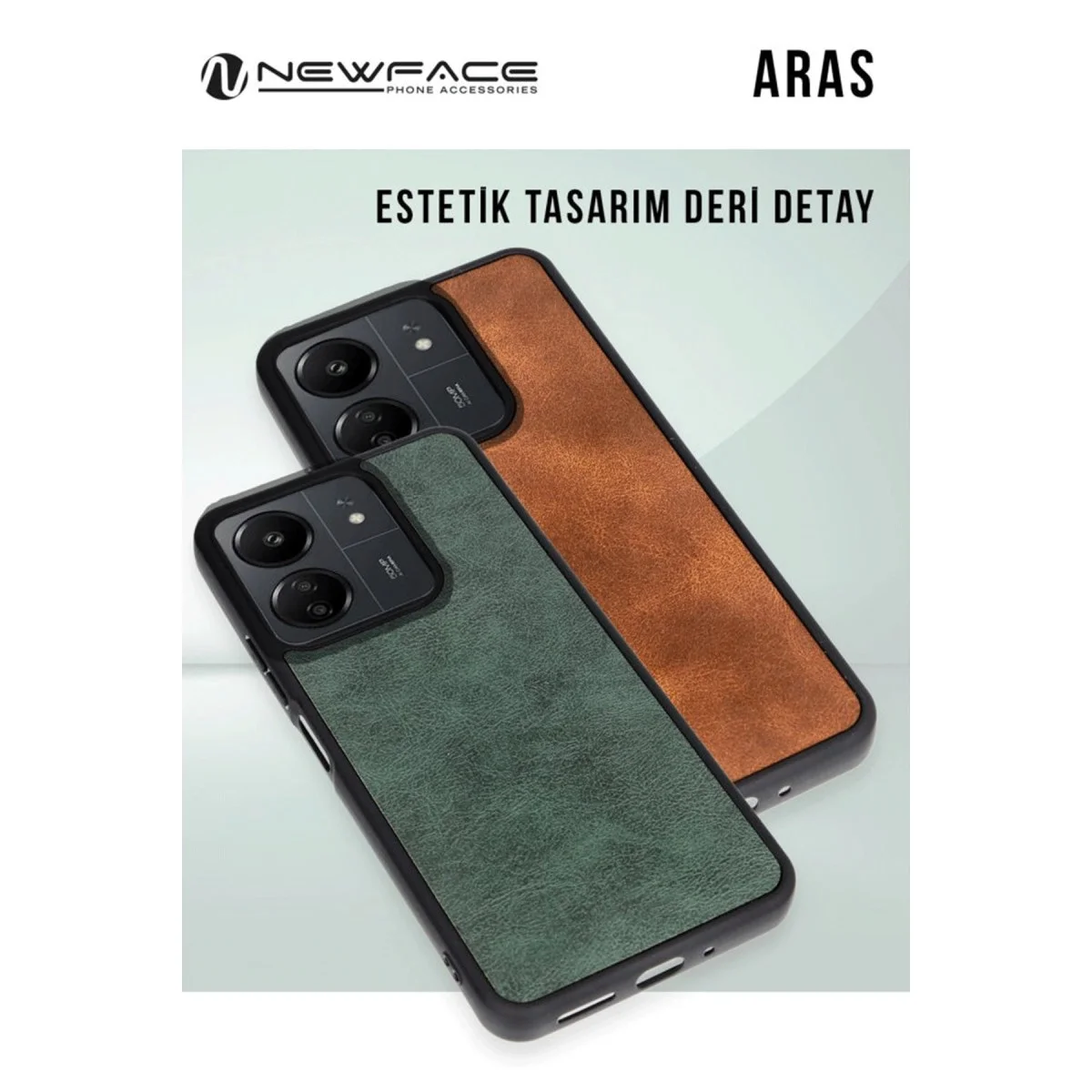 Samsung Galaxy A36 Kılıf Aras Deri Kapak - Kırmızı görsel 3