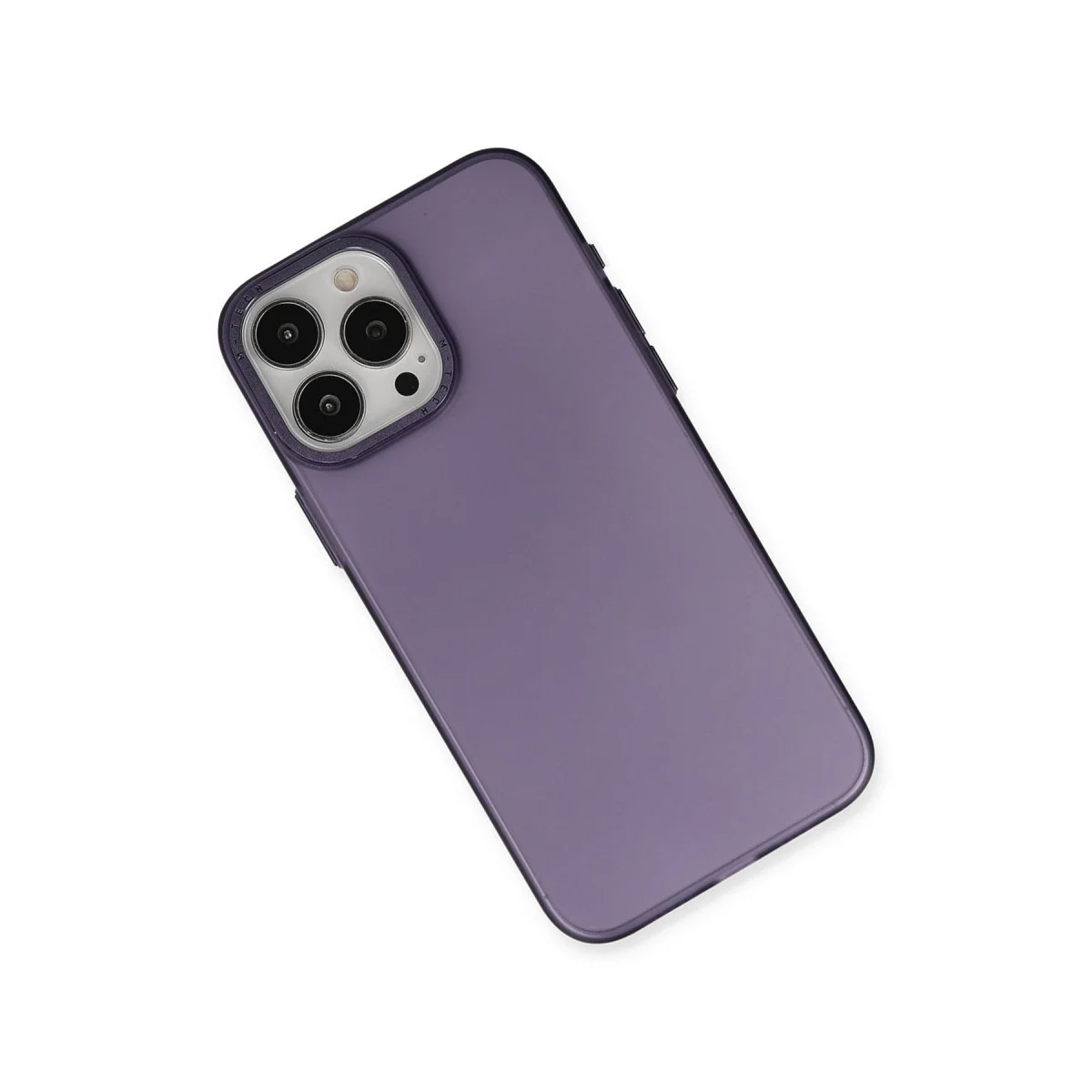 Apple İphone 15 Pro Kılıf Modos Metal Kapak - Derin Mor görsel 3