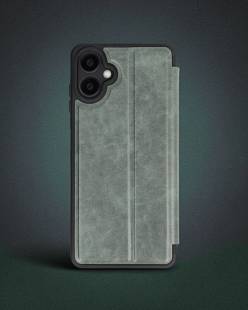Samsung Galaxy A06 Kılıf Flip Cover - Koyu Yeşil