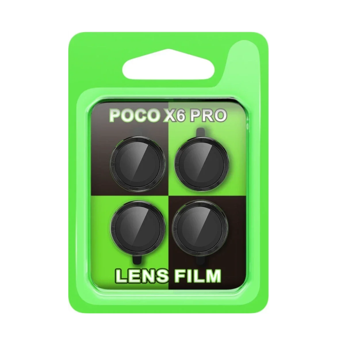 Xiao Poco X6 Pro Raze Metal Kamera Lens - Siyah görsel 3