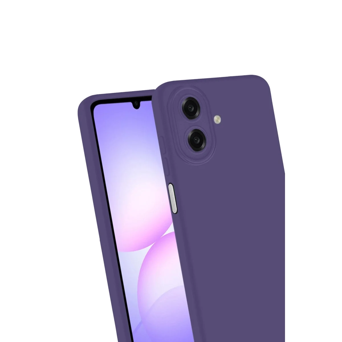 Samsung Galaxy A07 4g First Silikon - Mürdüm görsel 3