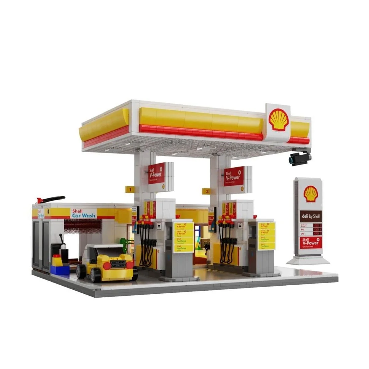 C66026W Cada Shell Benzinlik 1309 Parça Block Oyuncak