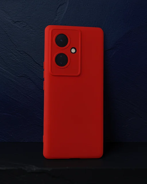 Vivo V29 Lite Kılıf Nano İçi Kadife Silikon - Kırmızı