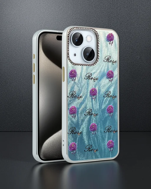 Apple İphone 15 Plus Kılıf Blade Aynalı Desenli Kapak - Desen 9