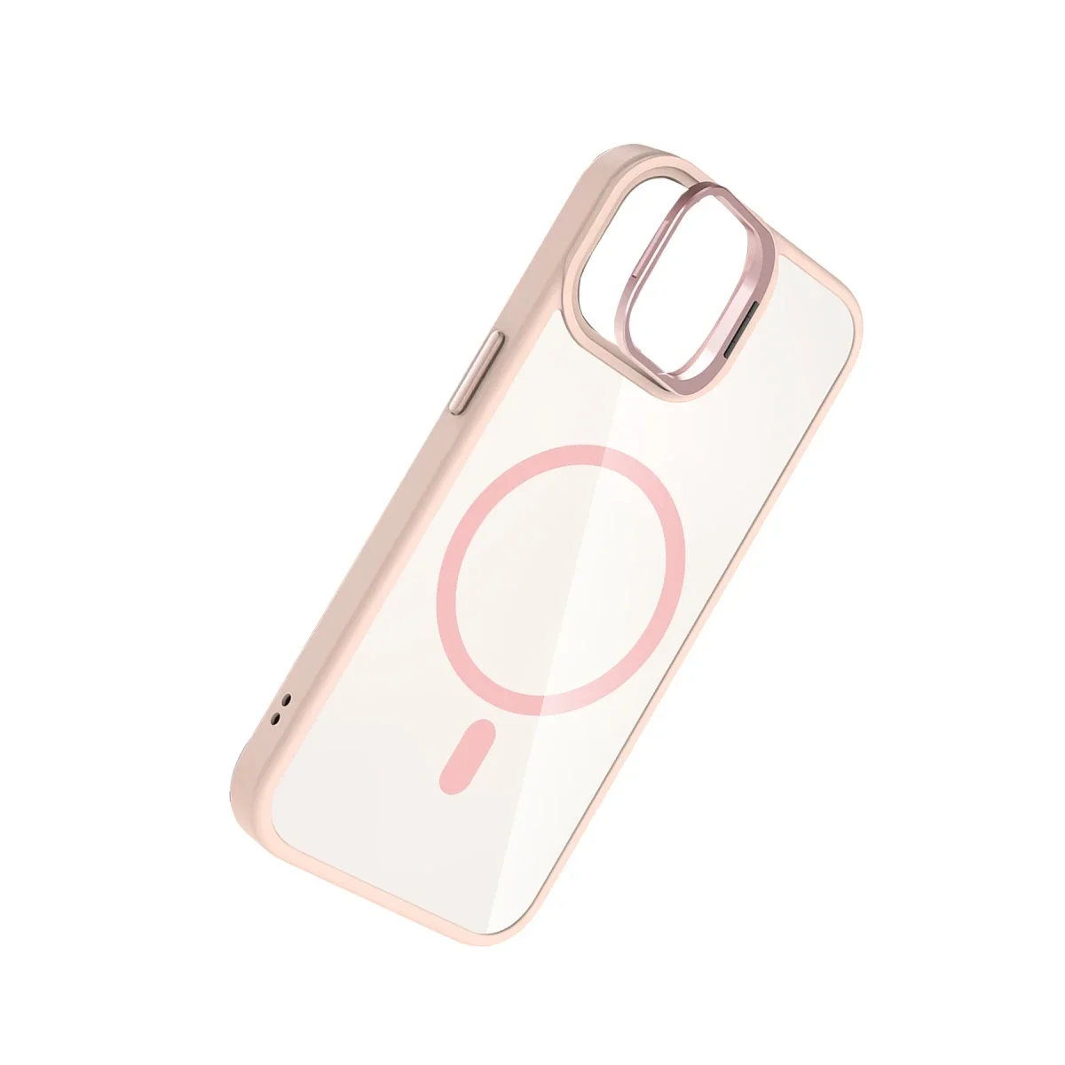 Joko Apple iPhone 11 Remim Lensli Magsafe Standlı Kapak - Pembe görsel 4