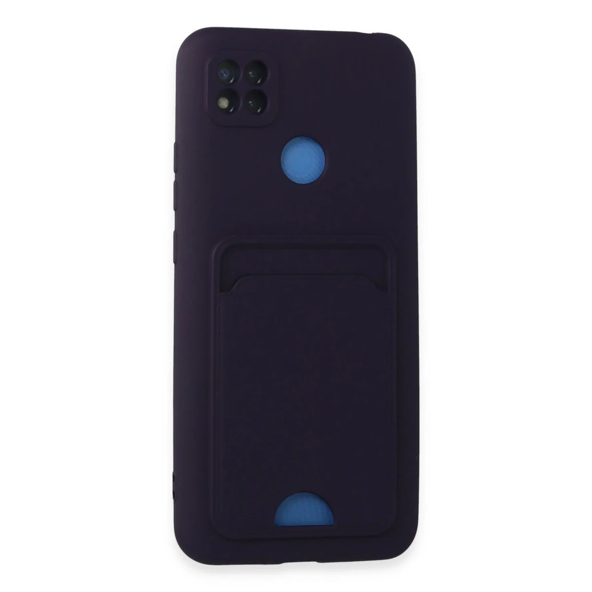 Xiaomi Redmi 9c Kılıf Kelvin Kartvizitli Silikon - Derin Mor
