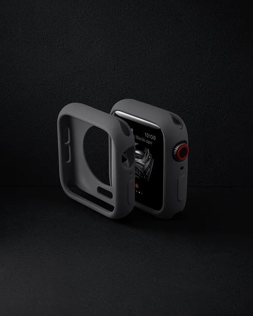 Apple Watch 40mm Silikon Alt Kasa - Siyah