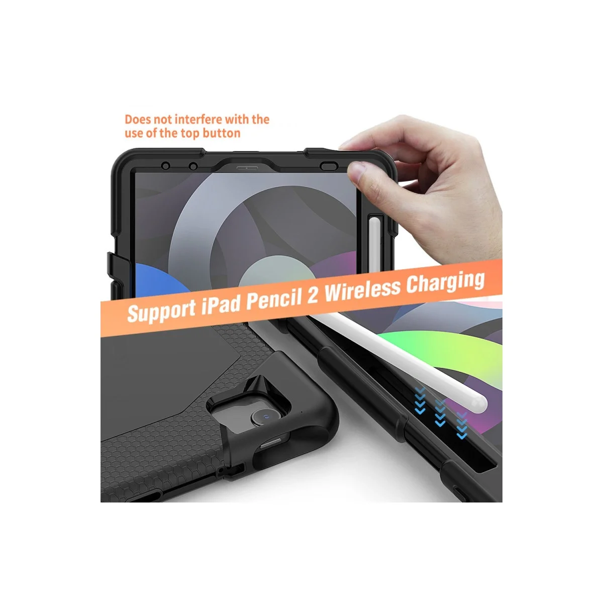 Apple İpad Pro 11 (2020) Kılıf Griffin Tablet Kapak - Siyah görsel 7