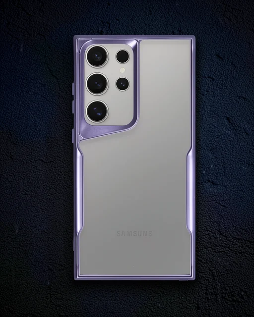 Samsung Galaxy S23 Ultra Kılıf Boyi Silikon Kapak - Derin Mor