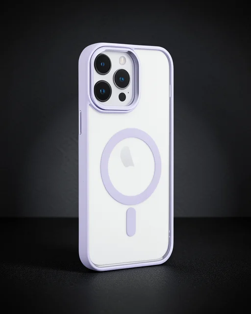 Apple İphone 14 Pro Max Kılıf Room Magneticsafe Silikon - Lila