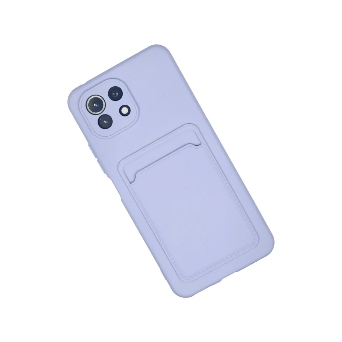 Xiaomi Mi 11 Kılıf Kelvin Kartvizitli Silikon - Lila görsel 2