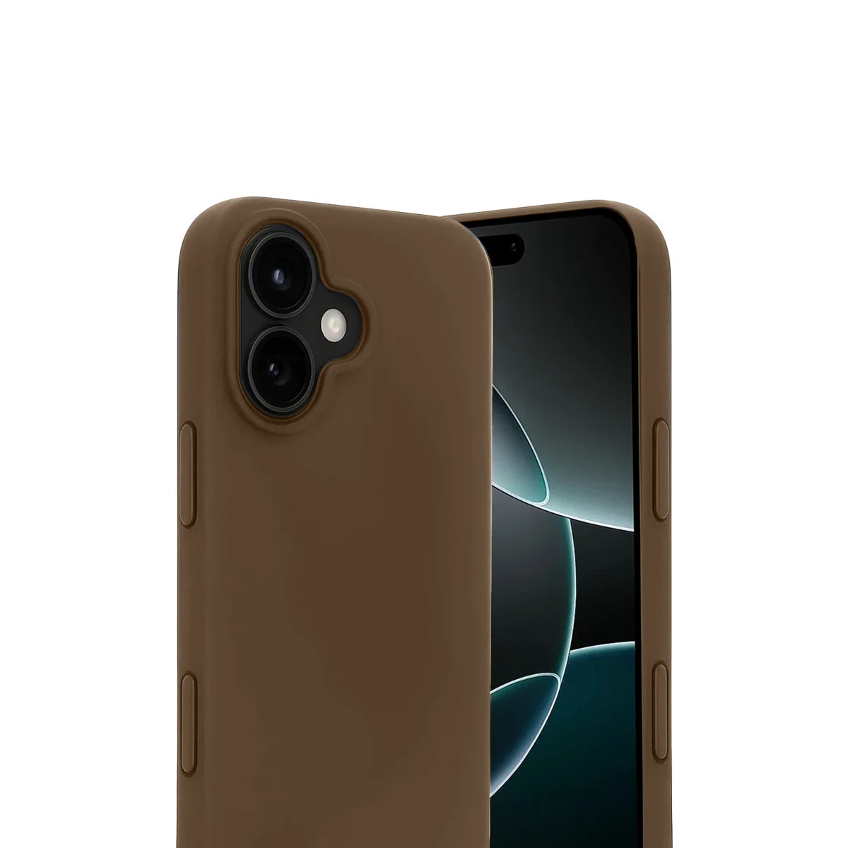 Apple İphone 17 First Silikon - Kahverengi görsel 2