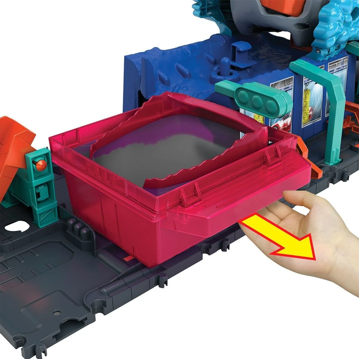 HTN82 Hot Wheels Muhteşem Köpek Balığı Araba Yıkama Oyun Seti görsel 4