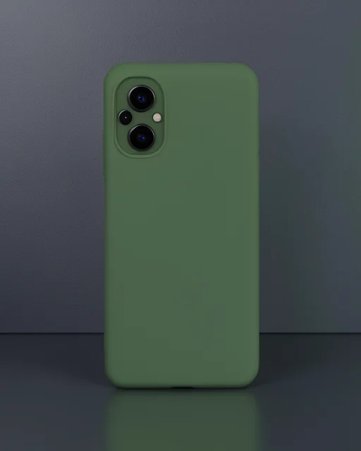 Xiaomi Poco M5 Kılıf Nano İçi Kadife Silikon - Koyu Yeşil