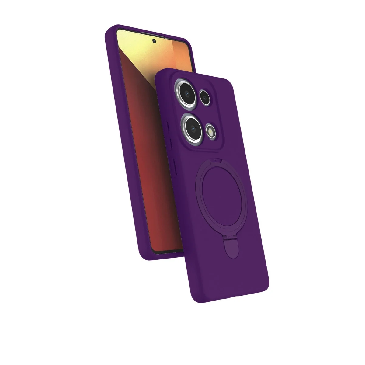 Xiao Red Note 13 Pro 4g Regal Magsafe Standlı Kapak - Derin Mor